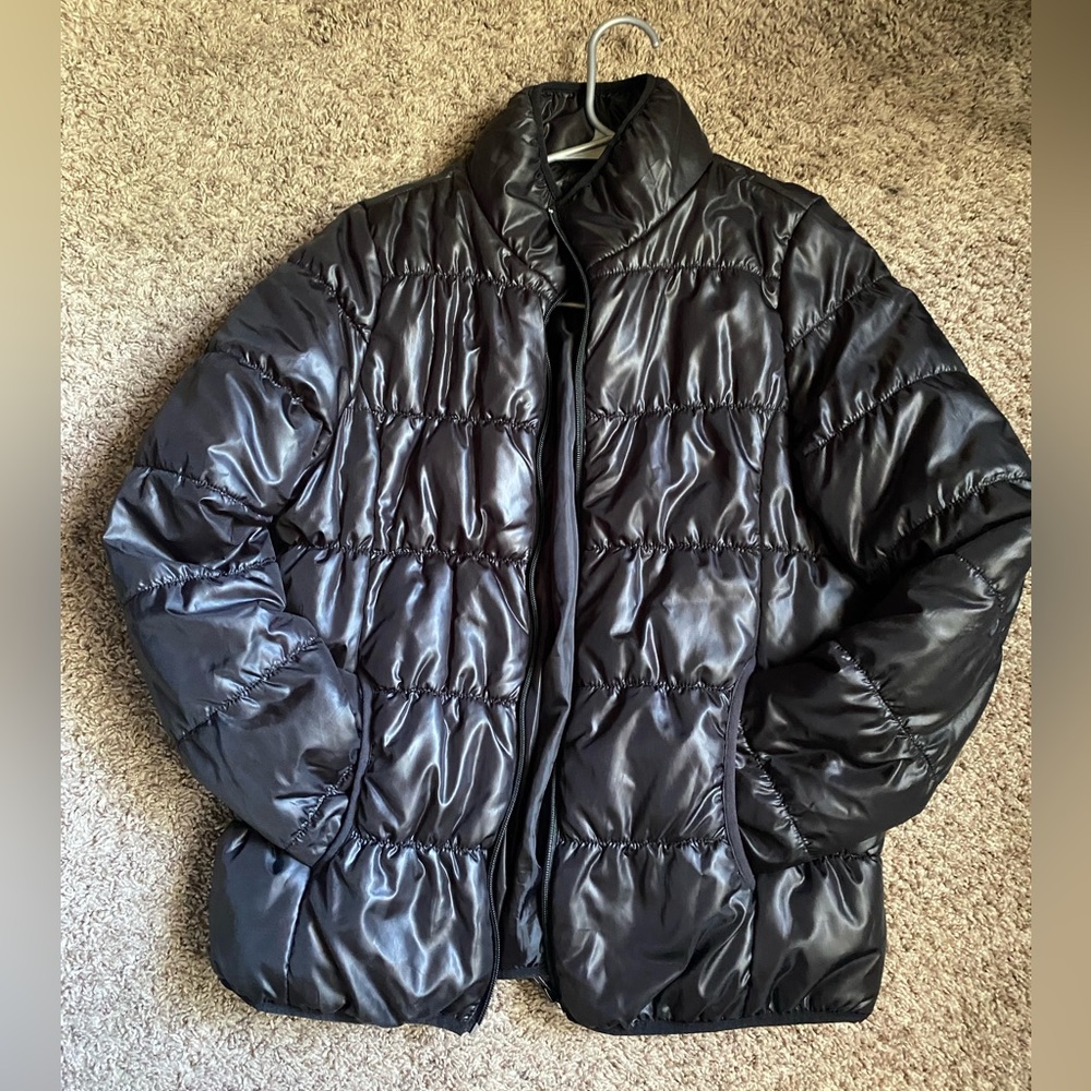 Black puffer jacket